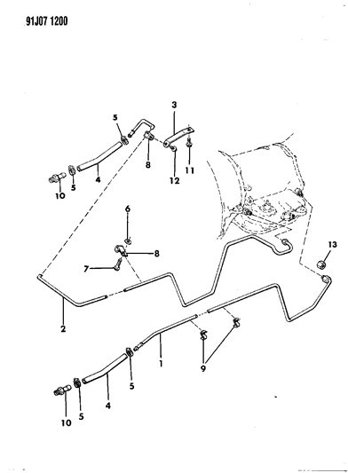 1992 Jeep Wrangler Oil Cooler Lines Diagram