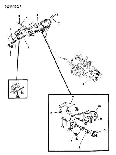 1991 Dodge D250 Throttle Control Diagram 3