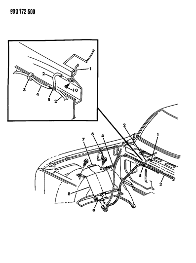 1991 Dodge W350 Windshield Washer System Diagram