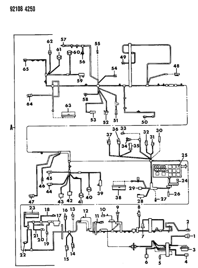 1992 Dodge Dynasty Wiring - Headlamp To Dash Diagram