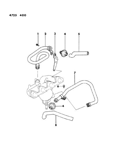 1984 Dodge Ram 50 Secondary Air Supply System Diagram