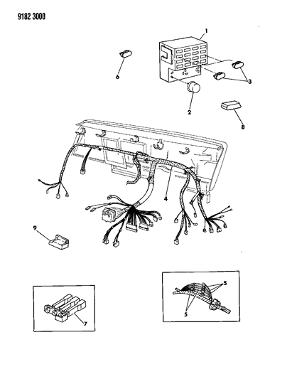 1989 Dodge Aries Instrument Panel Wiring Diagram