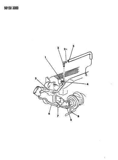 1990 Chrysler LeBaron Crankcase Ventilation Diagram 2