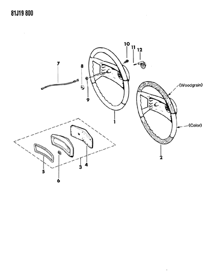 1985 Jeep J10 Steering Wheel Diagram 1