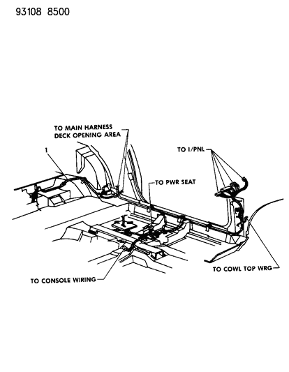 1993 Dodge Daytona Wiring - Body & Accessories Diagram