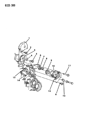 1986 Chrysler LeBaron Base Air Pump Diagram 2