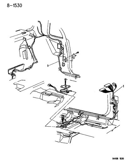 1994 Chrysler LeBaron GTC Wiring - Body & Accessories Diagram