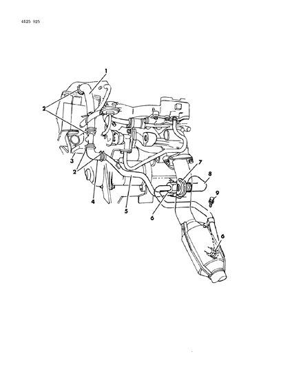 1984 Chrysler LeBaron Aspirator Diagram 2