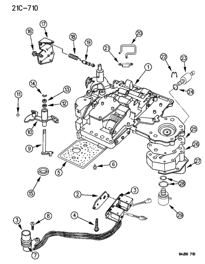 1994 Jeep Grand Cherokee Valve Body Diagram 1