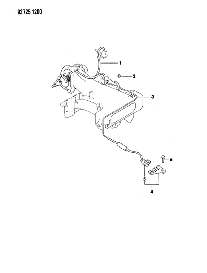 1993 Dodge Ram 50 EGR System Diagram 2