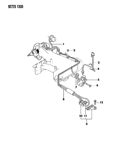 1992 Dodge Ram 50 EGR System Diagram 3