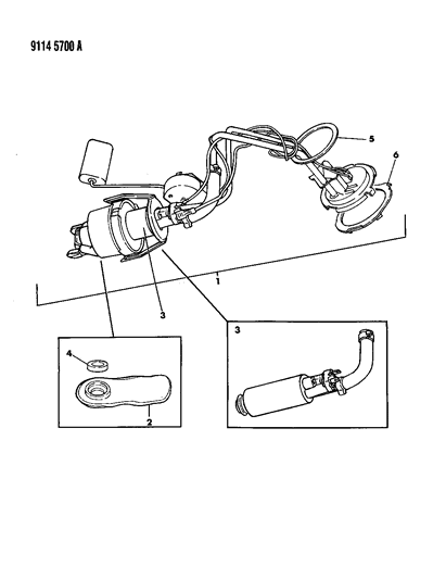 1989 Dodge Omni Fuel Pump Diagram