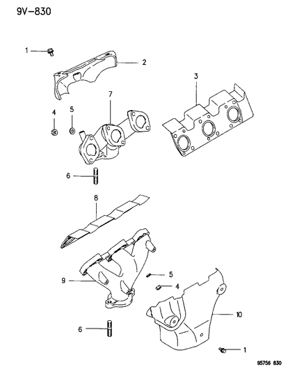 1995 Dodge Stealth Exhaust Manifold Diagram 3