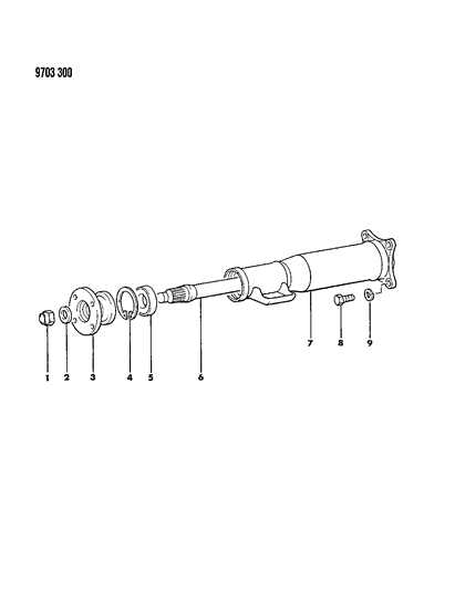 1989 Chrysler Conquest Torque Tube Diagram