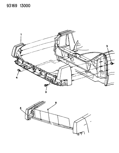 1993 Chrysler Imperial Deck Opening Panel Diagram 1