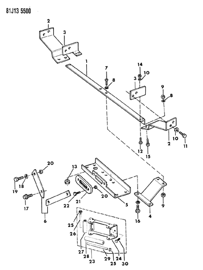 1986 Jeep Grand Wagoneer Winch Mounting Diagram 3