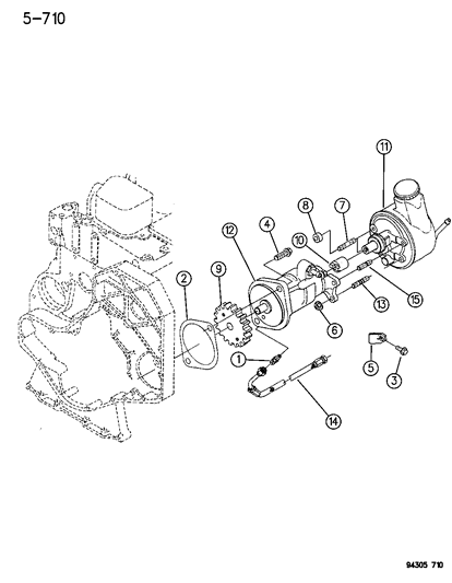 1996 Dodge Ram 2500 Vacuum Pump - Brake Diagram