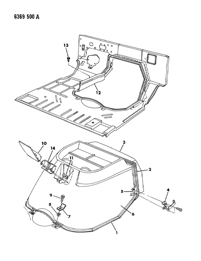 1987 Dodge Ram Van Housing Diagram