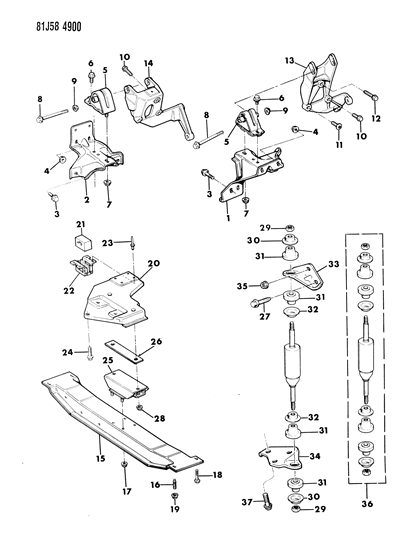 1986 Jeep Comanche Engine Mounting Diagram 2