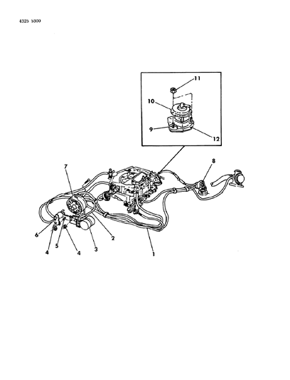 1984 Dodge Ram Van EGR System Diagram 7