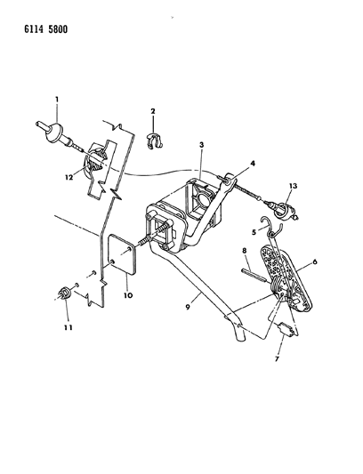 1986 Dodge Caravan Accelerator Pedal Diagram