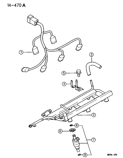 1996 Dodge Grand Caravan Fuel Rail Diagram 2