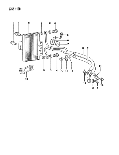 1989 Dodge Raider Engine Oil Cooler Raider Diagram