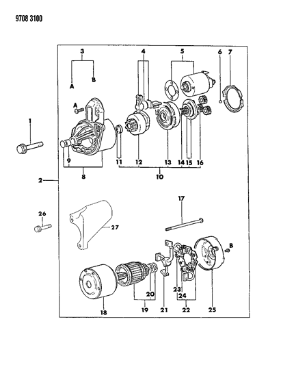 1989 Dodge Raider Starter Diagram