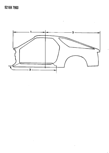 1992 Dodge Daytona Aperture Panels Diagram