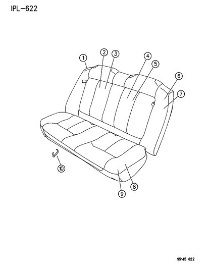 1995 Dodge Neon Rear Seat Diagram 2