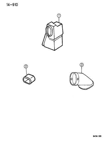 1995 Chrysler LeBaron Fresh Air Intake System Diagram