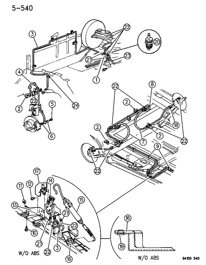 1994 Dodge Caravan ACTUATOR HGT SENS Brake Valve Diagram for 4721421