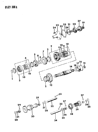 1985 Jeep J10 Gear Train Diagram 8