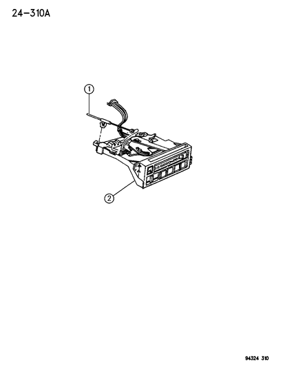 1996 Dodge Dakota Control, A/C Diagram