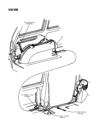 1988 Dodge Caravan Wiring - Body & Accessories Diagram