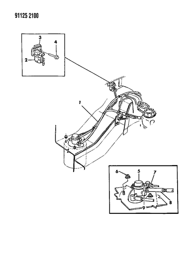 1991 Chrysler New Yorker Vapor Canister Diagram 2