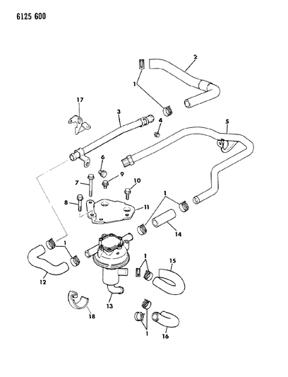 1986 Dodge Charger Secondary Air Supply Diagram