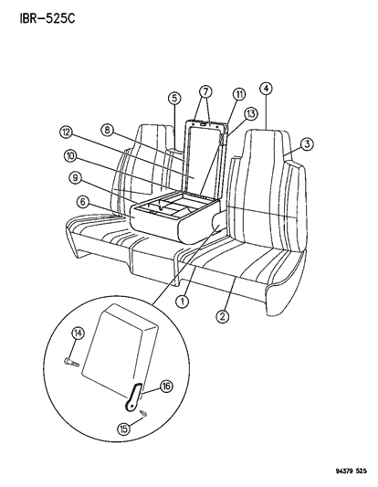 1995 Dodge Ram 2500 Front Seat Diagram 3