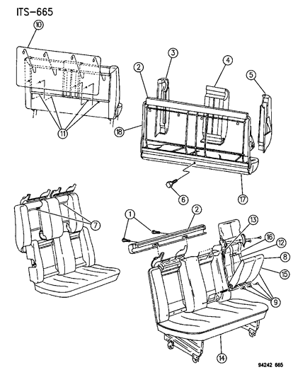 1994 Chrysler Town & Country Child Seat Diagram 2