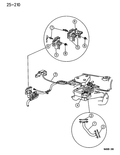 1996 Dodge Dakota EGR System Diagram 1