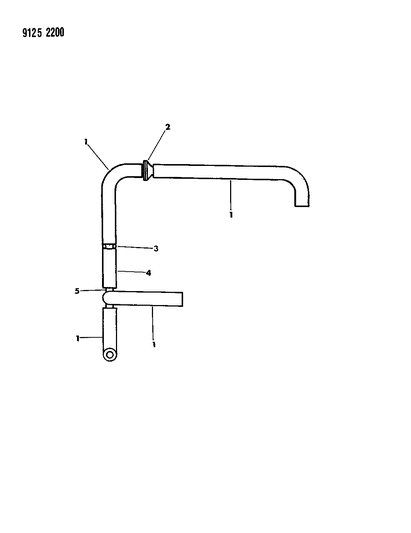 1989 Chrysler New Yorker Emission Hose Harness Diagram 5