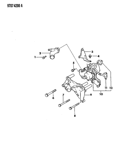 1989 Dodge Raider Water Pump Diagram 2