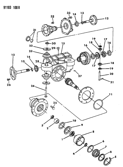 1991 Dodge Grand Caravan Rear Differential Diagram