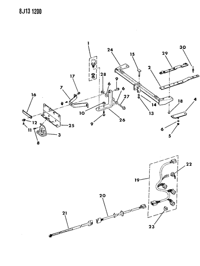 1990 Jeep Wrangler Hitch - Trailer Diagram 2