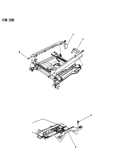 1987 Dodge Daytona Covers - Electric Seat Adjuster Diagram