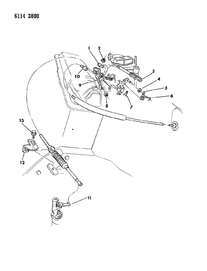 1986 Dodge Charger Throttle Control Diagram 2