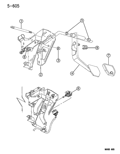 1996 Dodge Neon Brake Pedal Diagram