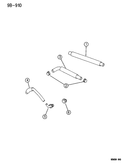 1996 Chrysler Sebring Crankcase Ventilation Diagram 2