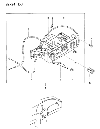 1993 Dodge Colt Control, Heater Diagram