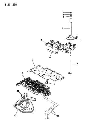 1986 Dodge Caravan Valve Body Diagram